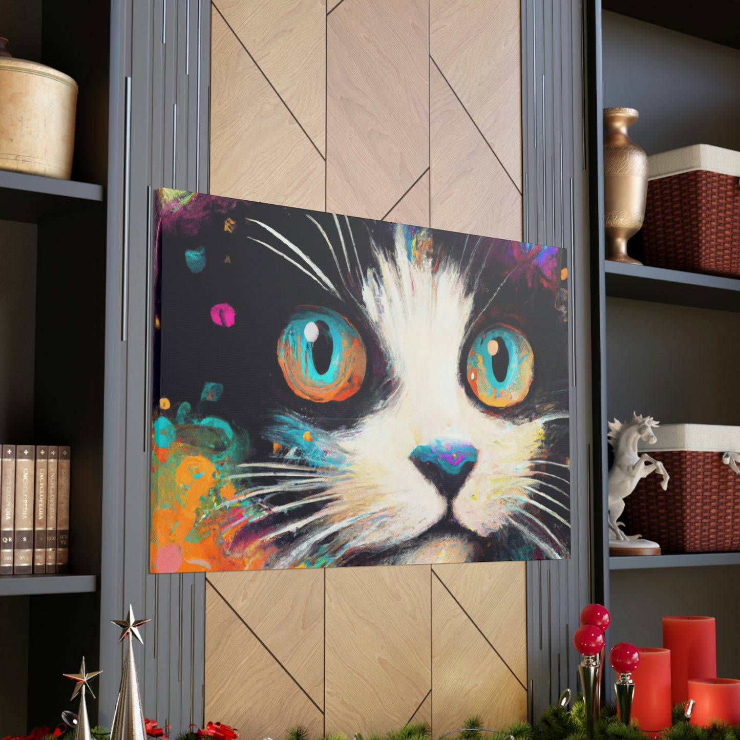 Feline Flourish. - Canvas