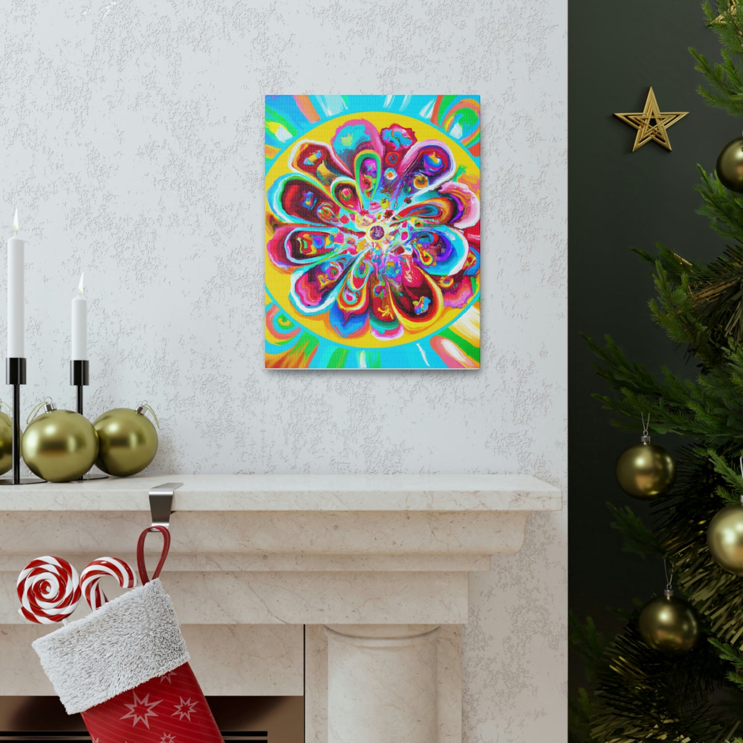 "Psychedelic Bloom" - Canvas