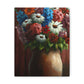 Vibrant Petal Bouquet. - Canvas