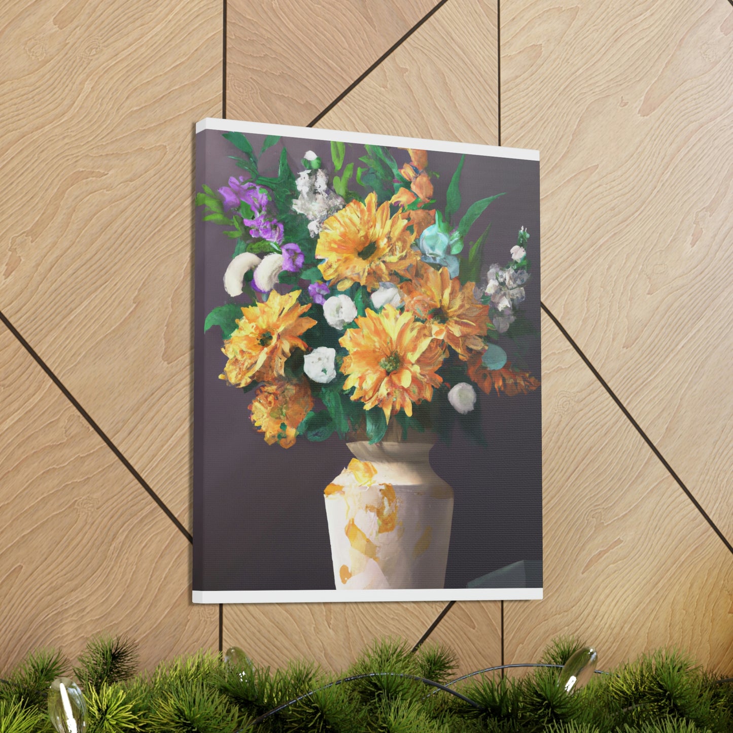 Vibrant Floral Dream - Canvas