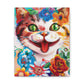 Feline Florals - Canvas