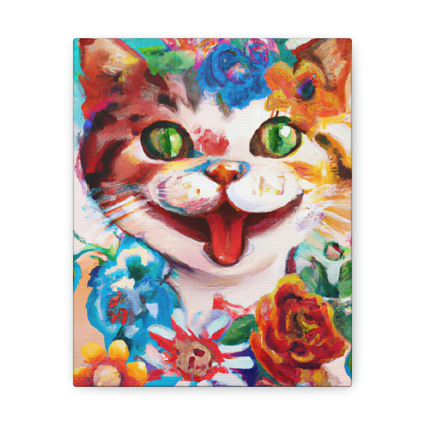 Feline Florals - Canvas