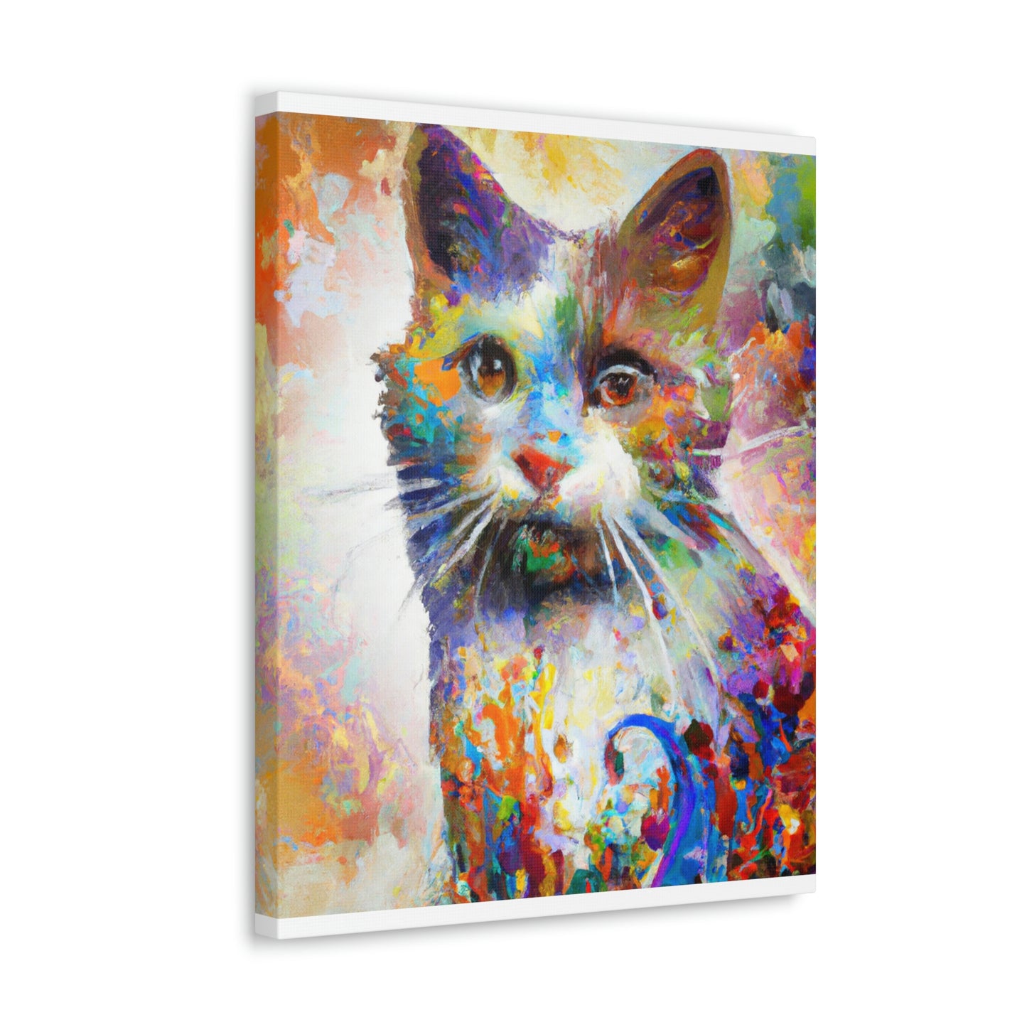 Bloomy Feline! - Canvas