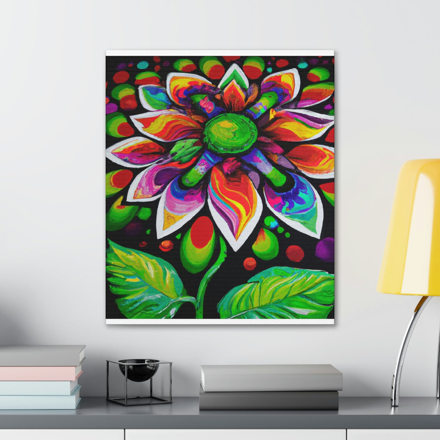 Vibrant Bloom. - Canvas