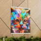 "Floral Feline" - Canvas