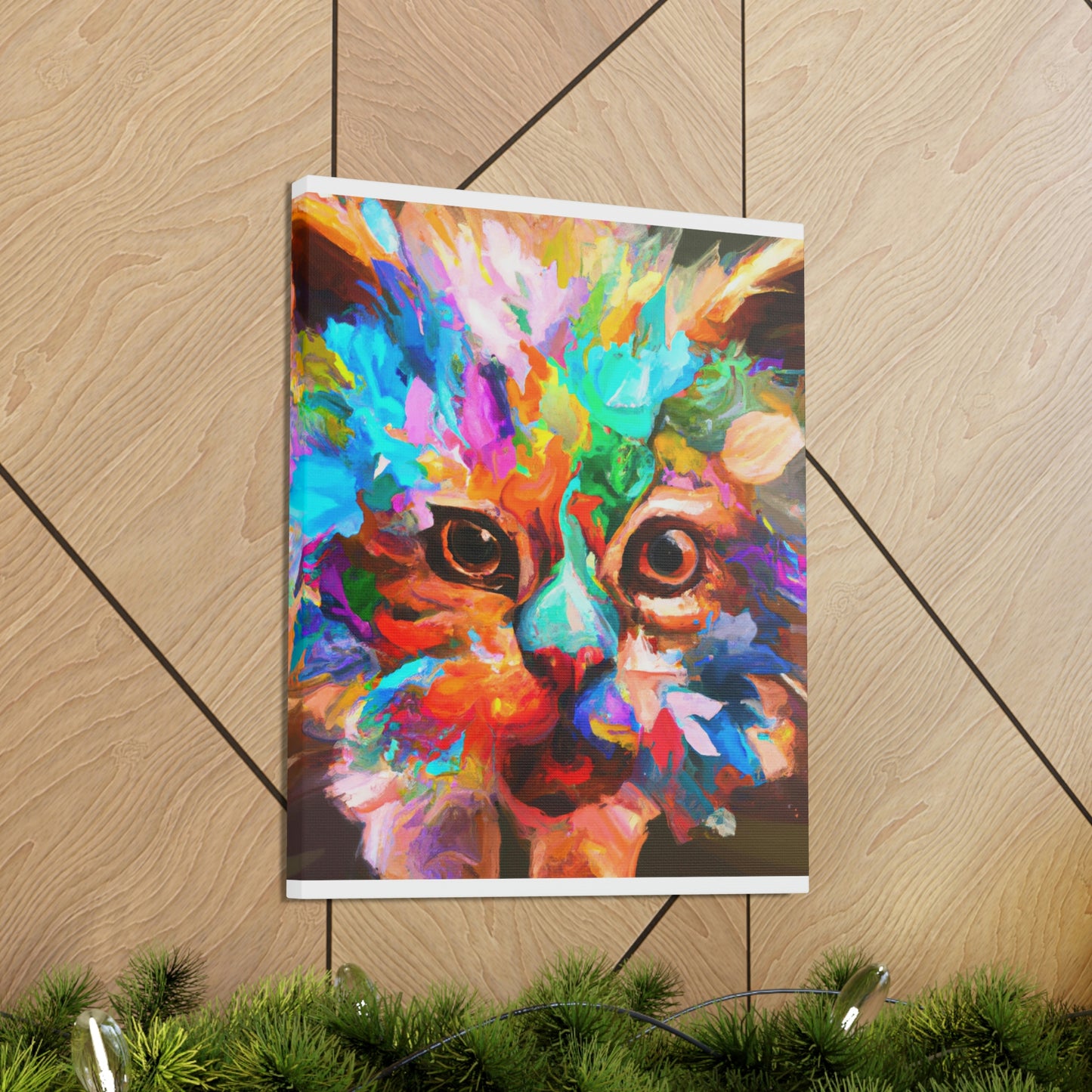 "Floral Feline" - Canvas