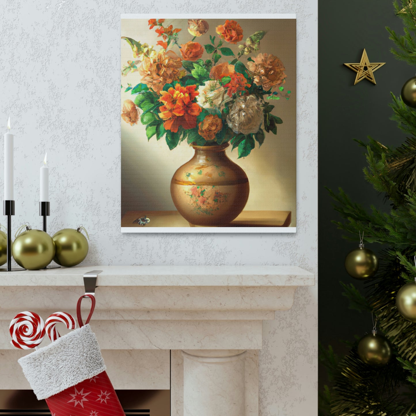 Floral Finesse Honed. - Canvas