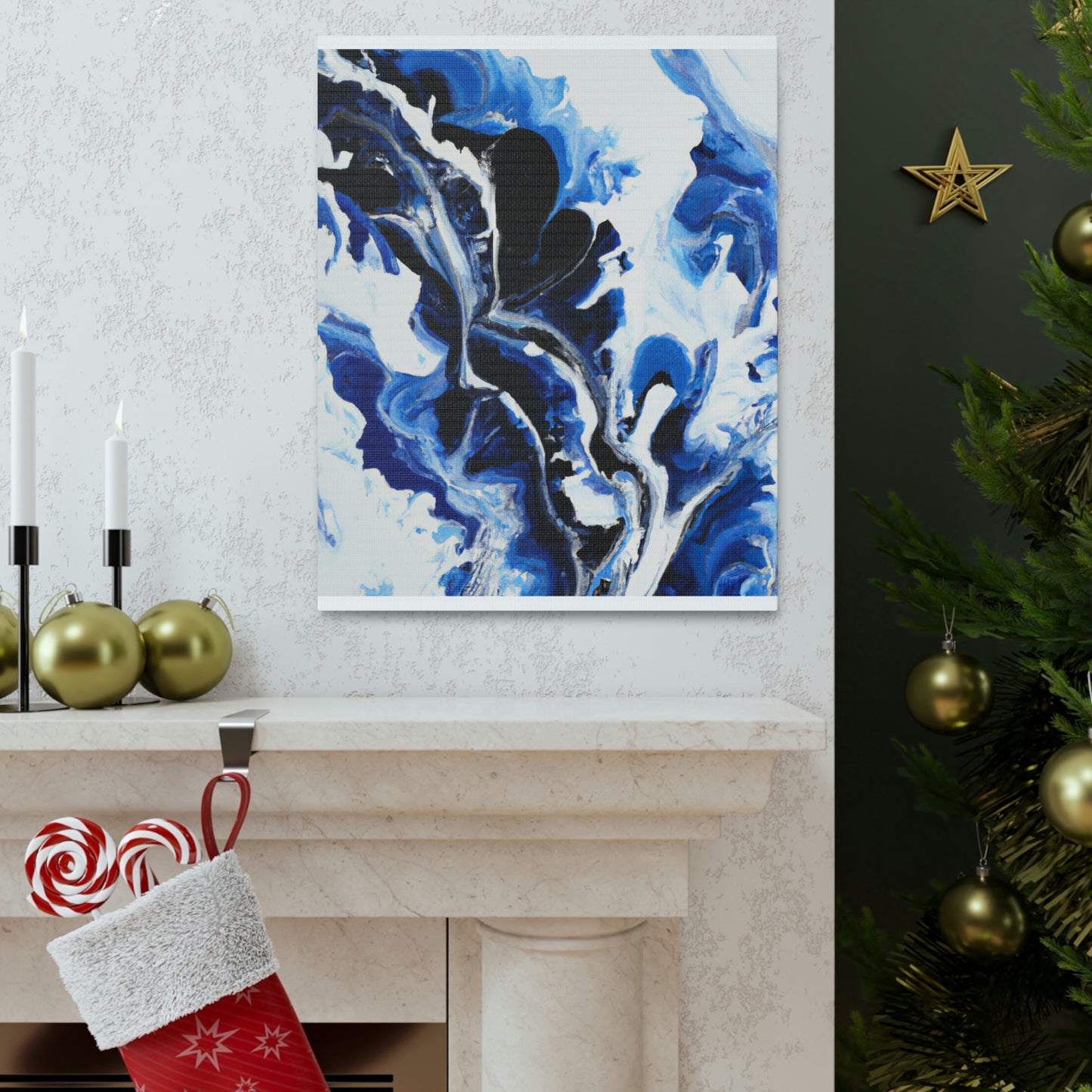 "Blue Bloom" - Canvas