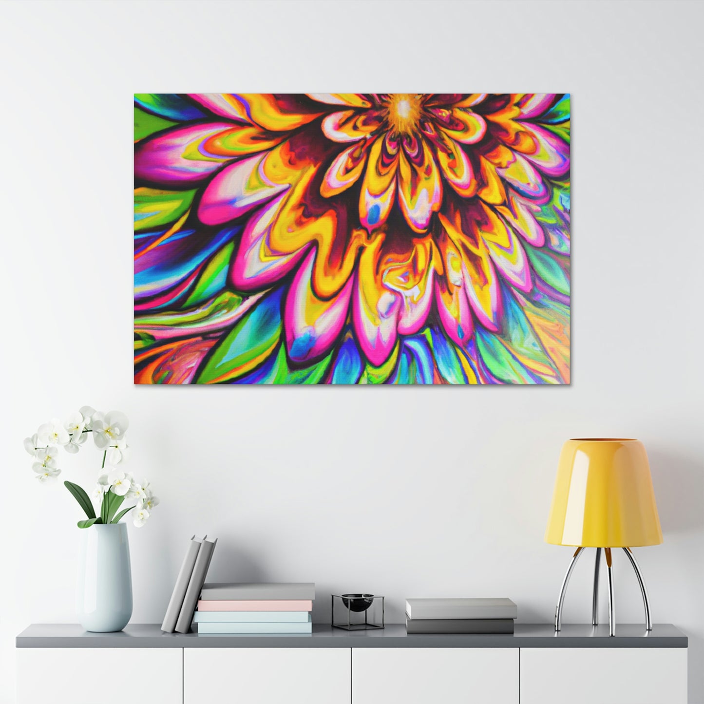 Psychedelic Bloom - Canvas