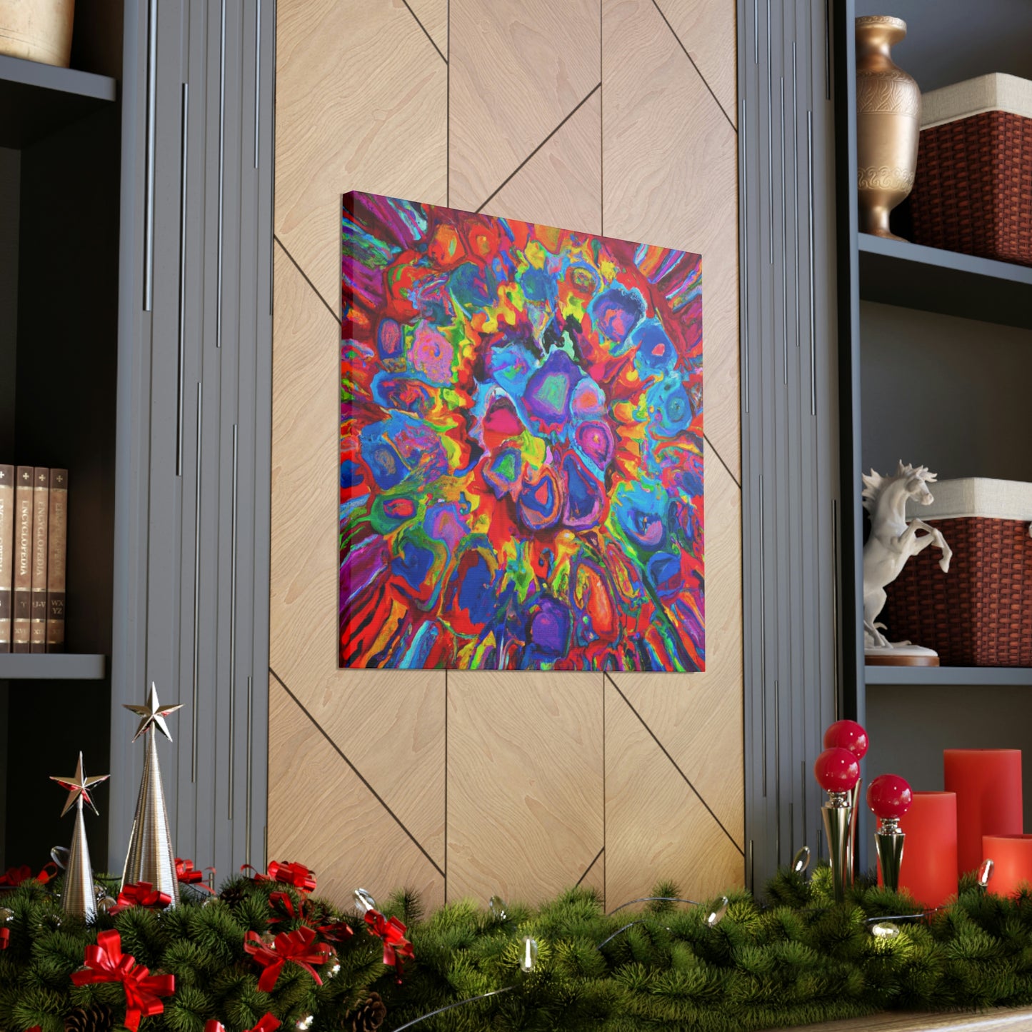Trippy Floral. - Canvas