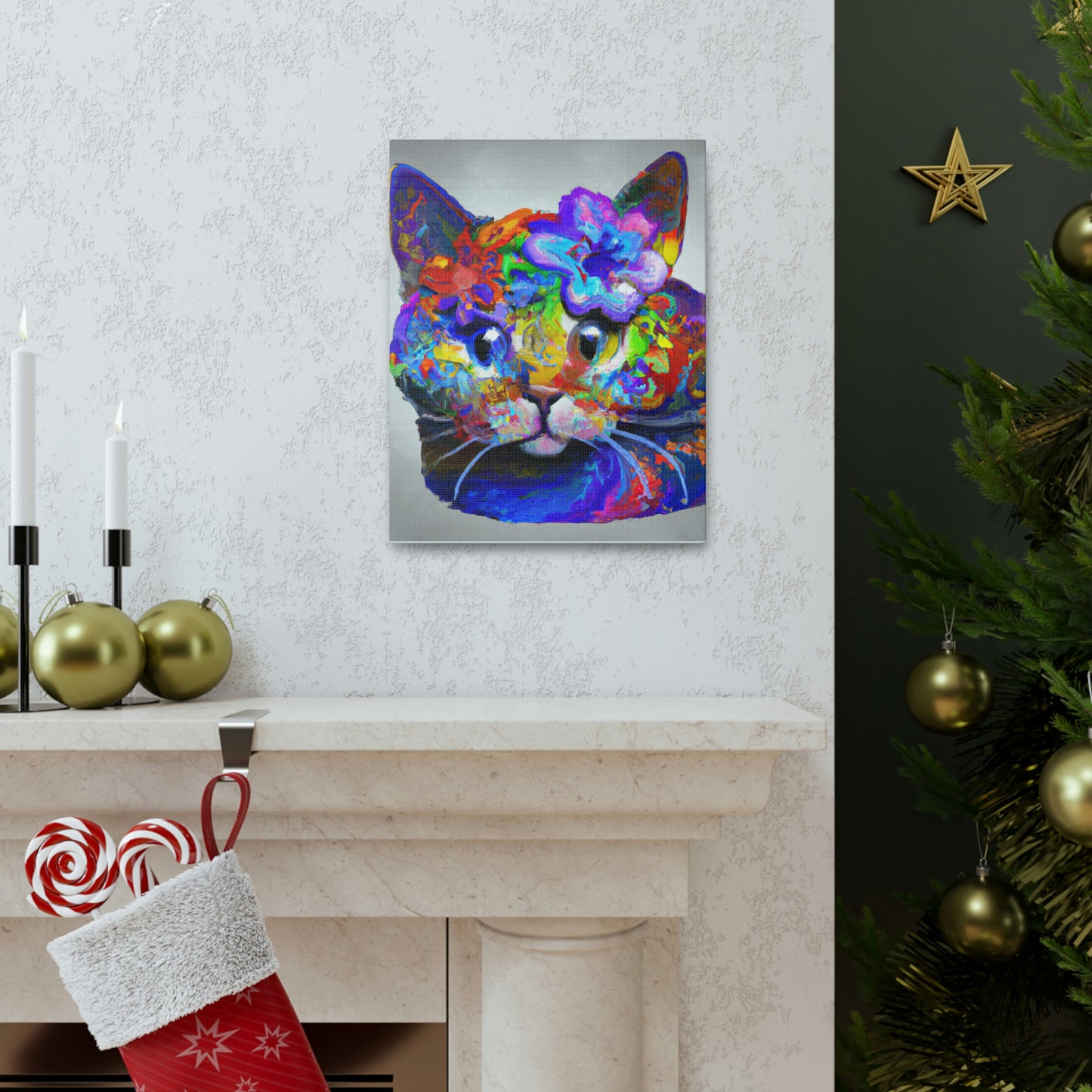 Dreamy Feline - Canvas