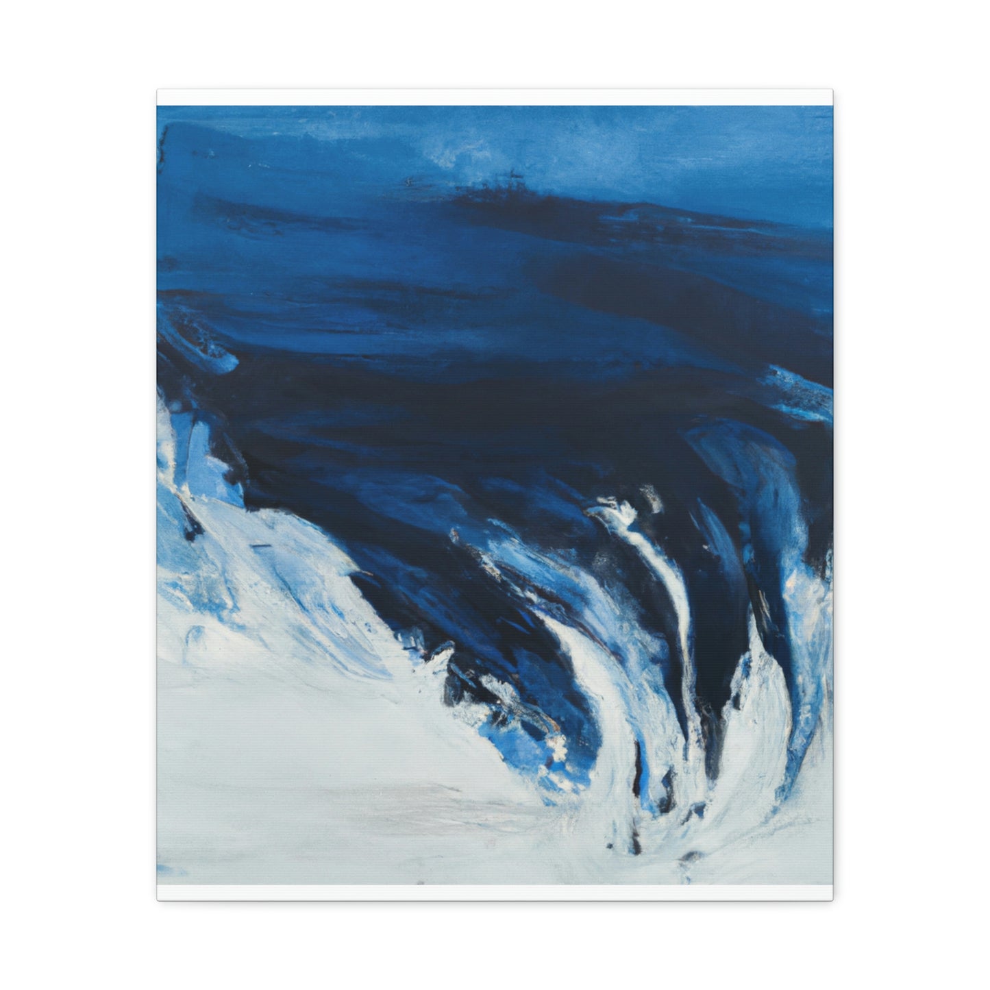 Blue Intricate Flux. - Canvas
