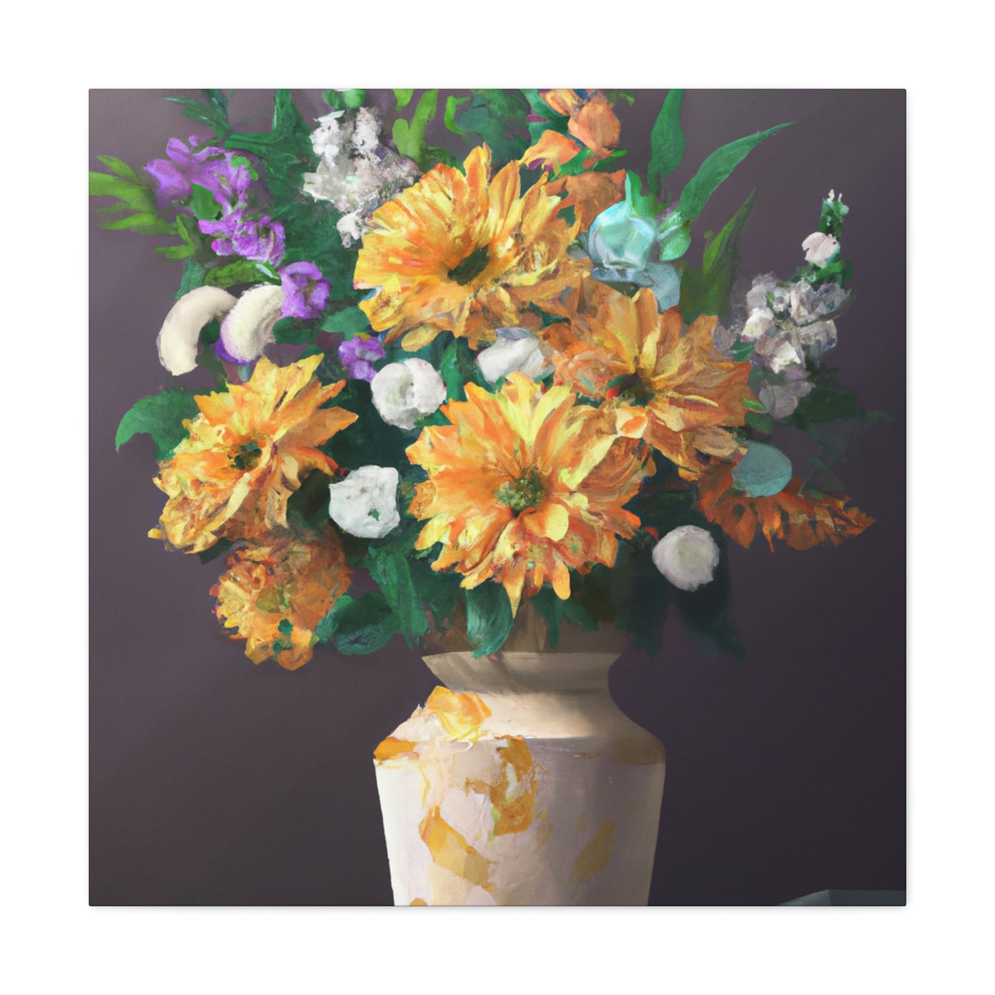 Vibrant Floral Dream - Canvas