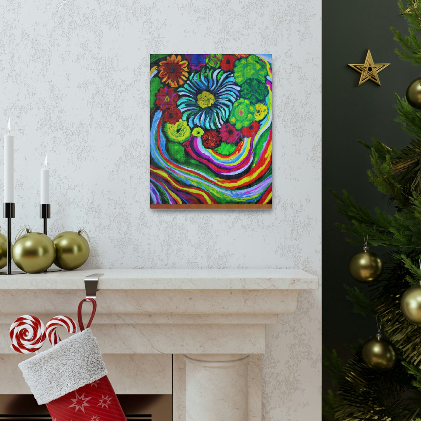 Vivid Blooms. - Canvas