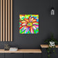 Vivid Floral Vibe. - Canvas