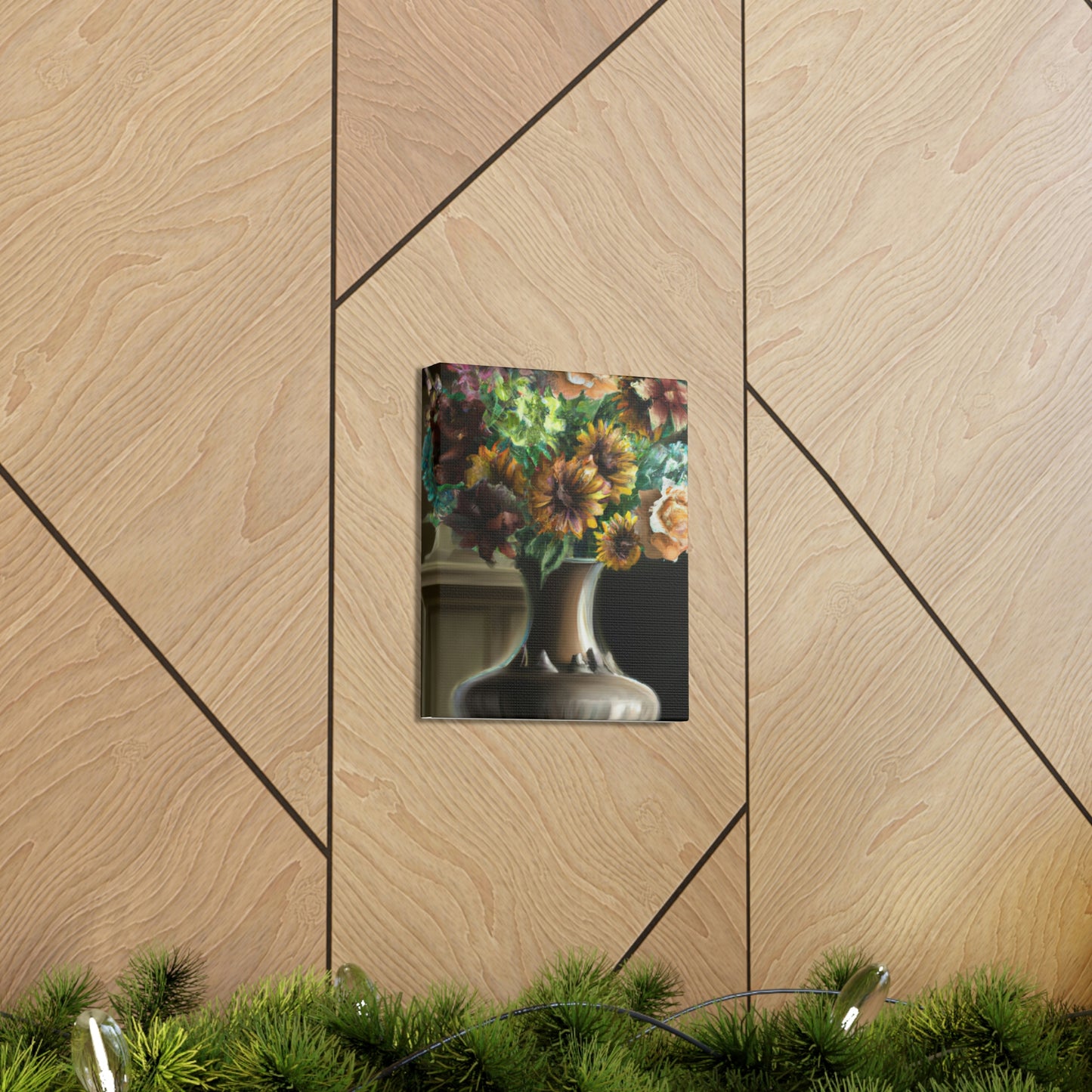 "Delicate Blossoms Vase." - Canvas