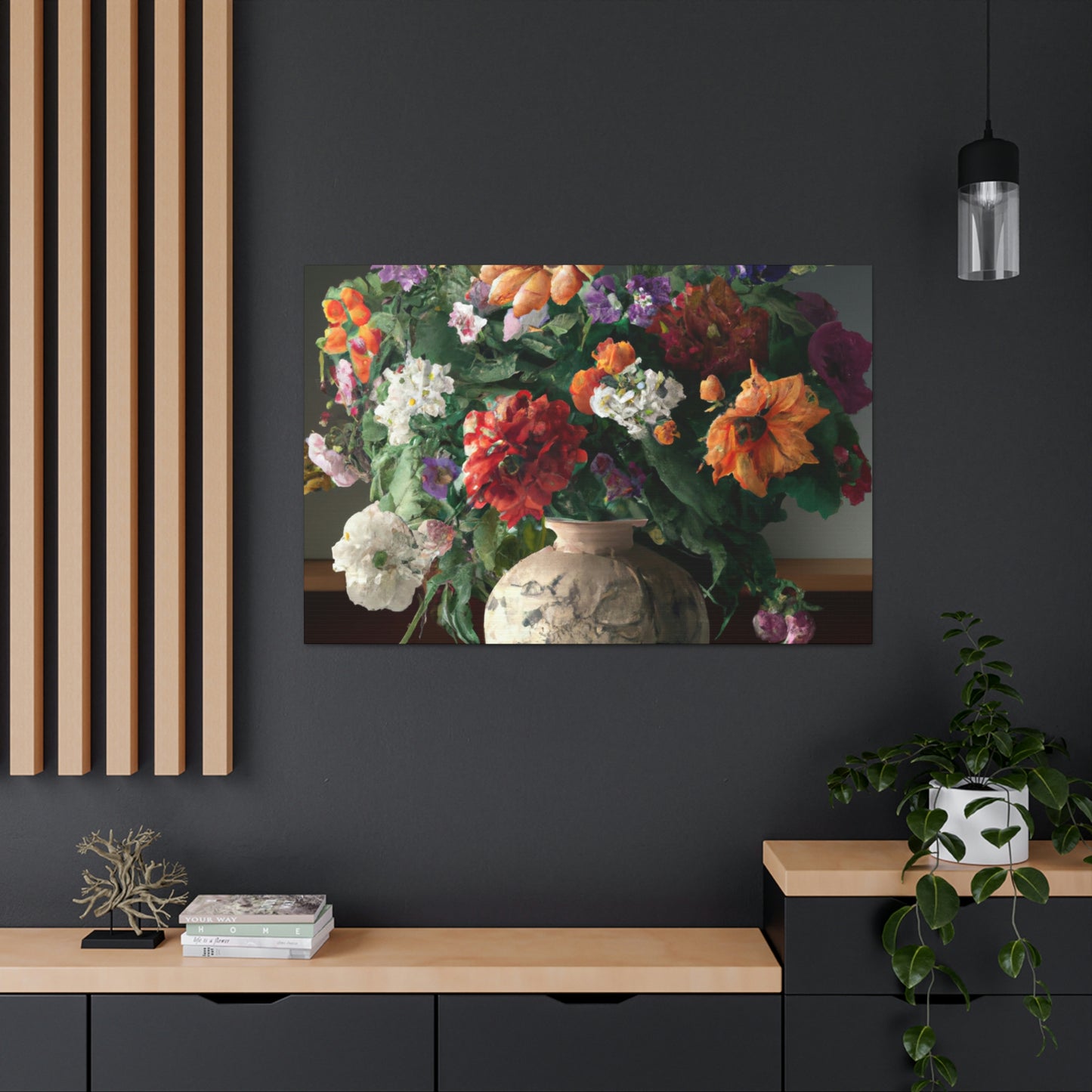 Vibrant Floral Bliss - Canvas