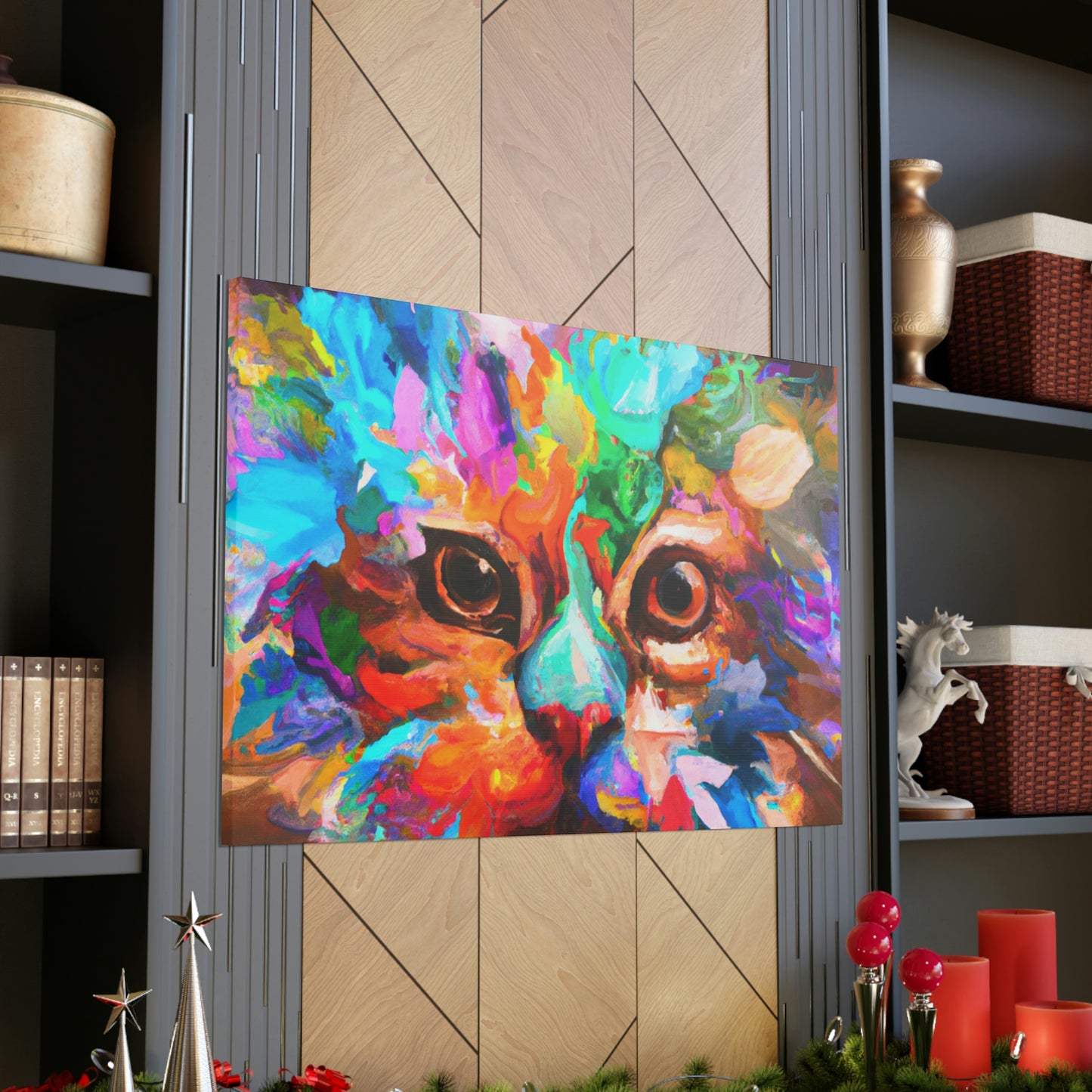 "Floral Feline" - Canvas