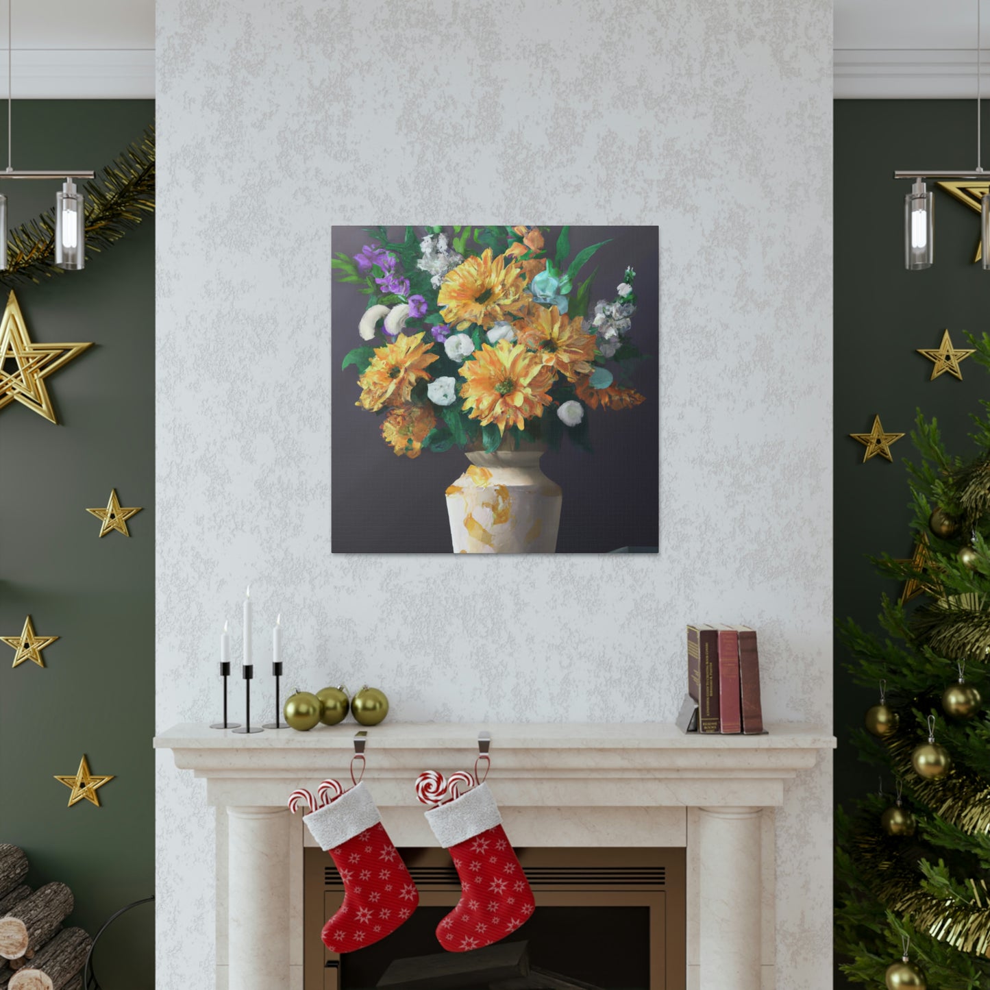 Vibrant Floral Dream - Canvas