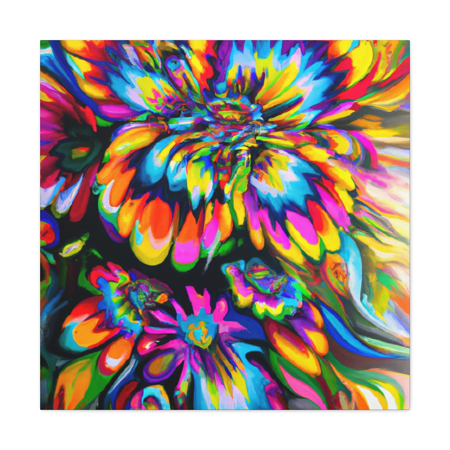 Joyful Bloom. - Canvas