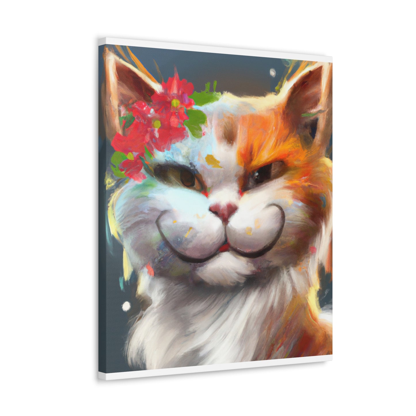 Feline Flora - Canvas