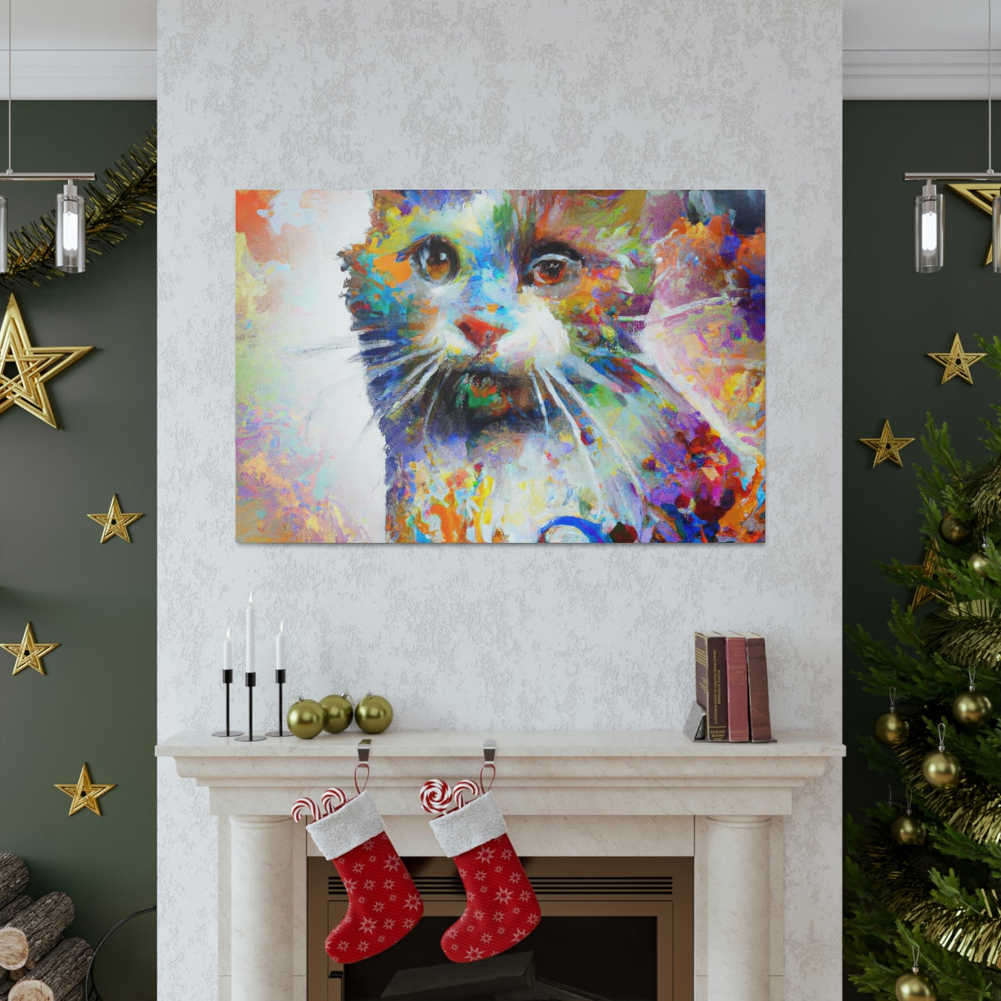 Bloomy Feline! - Canvas