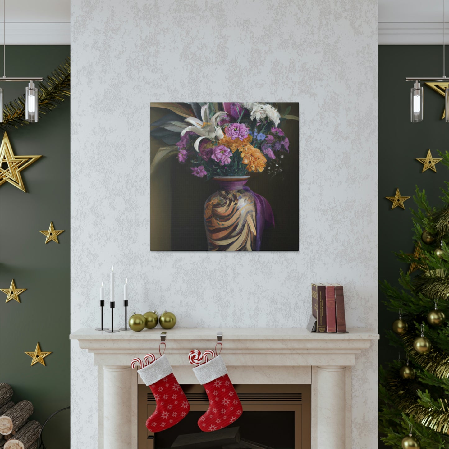 "Floral Fragility Bliss" - Canvas