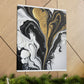 Golden Splatter Mosaic - Canvas