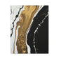 Golden Flow Fusion - Canvas