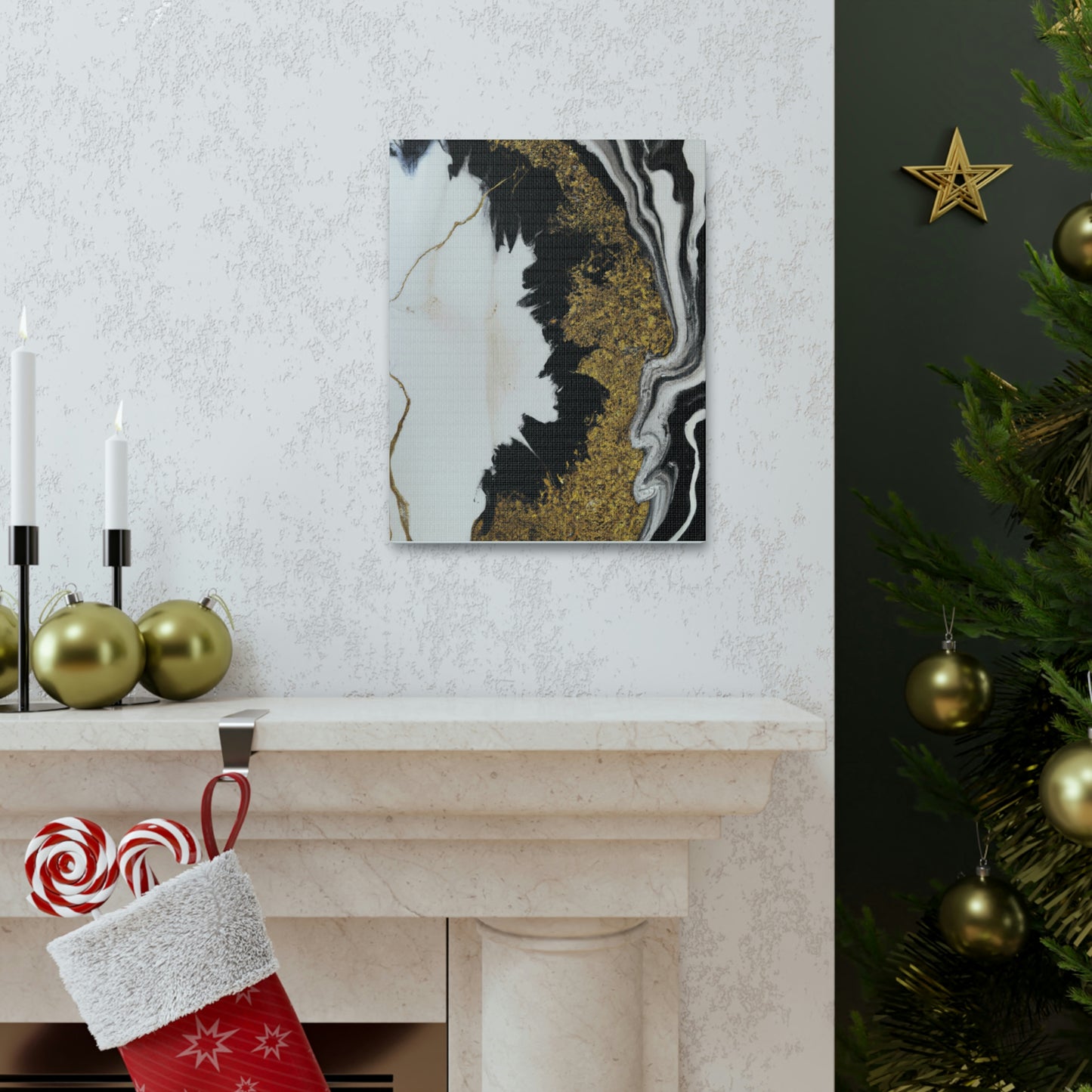 Golden Fusion Art - Canvas