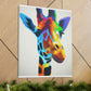 Vibrant Giraffe Dream. - Canvas