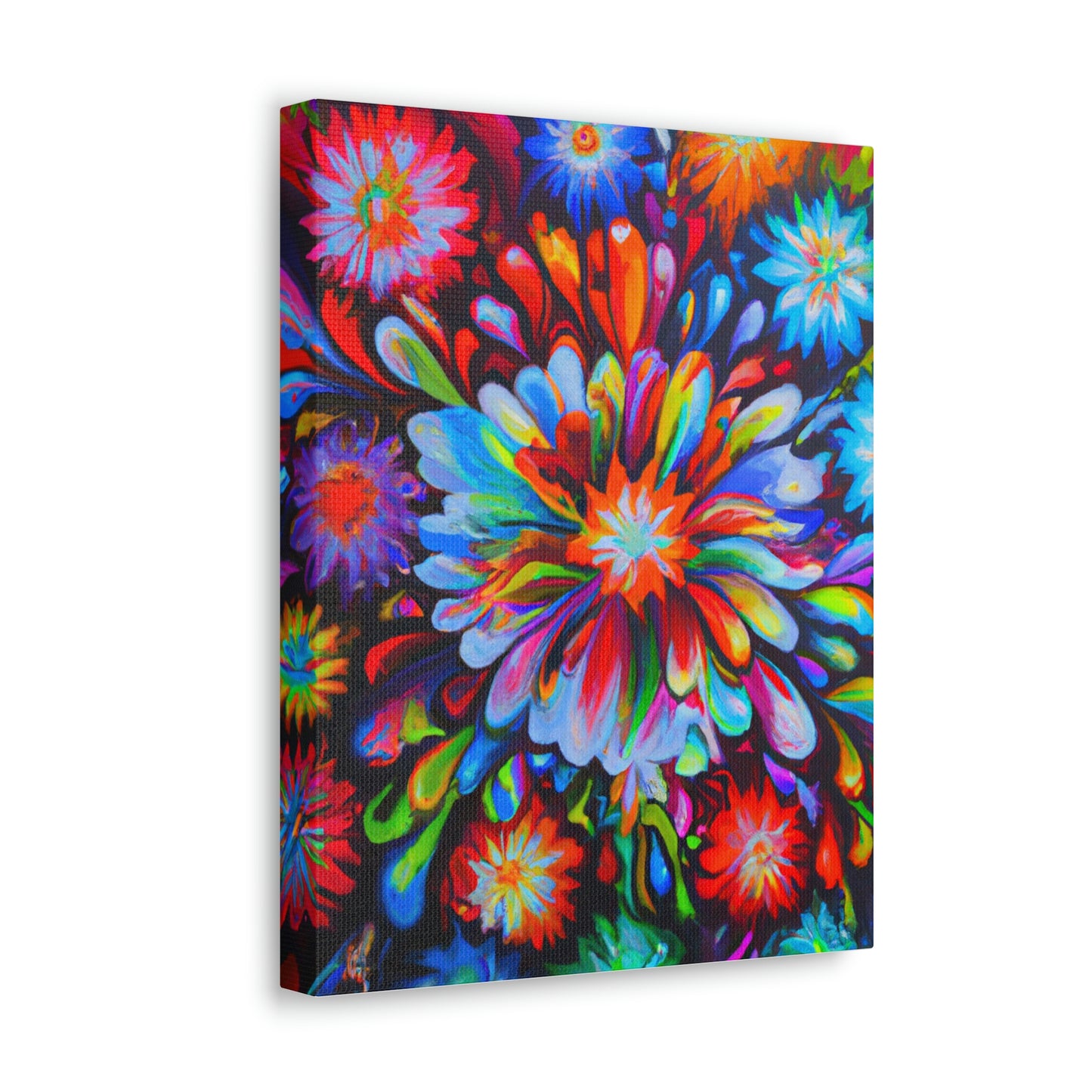 Vivid Floralscape. - Canvas