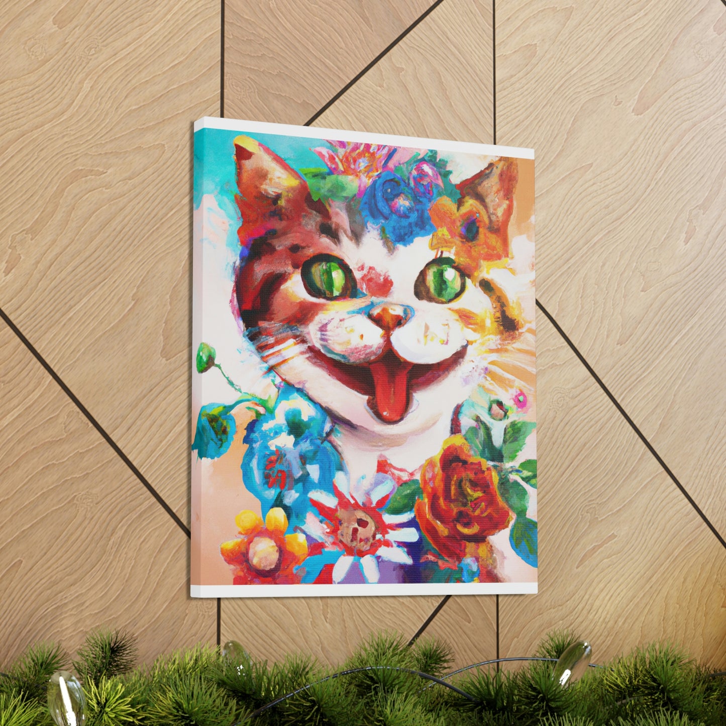 Feline Florals - Canvas