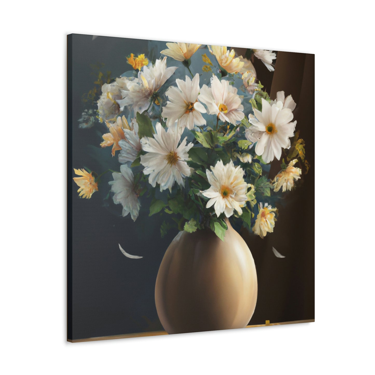 Vase Floral Splendor - Canvas