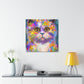 "Cat Rainbow". - Canvas