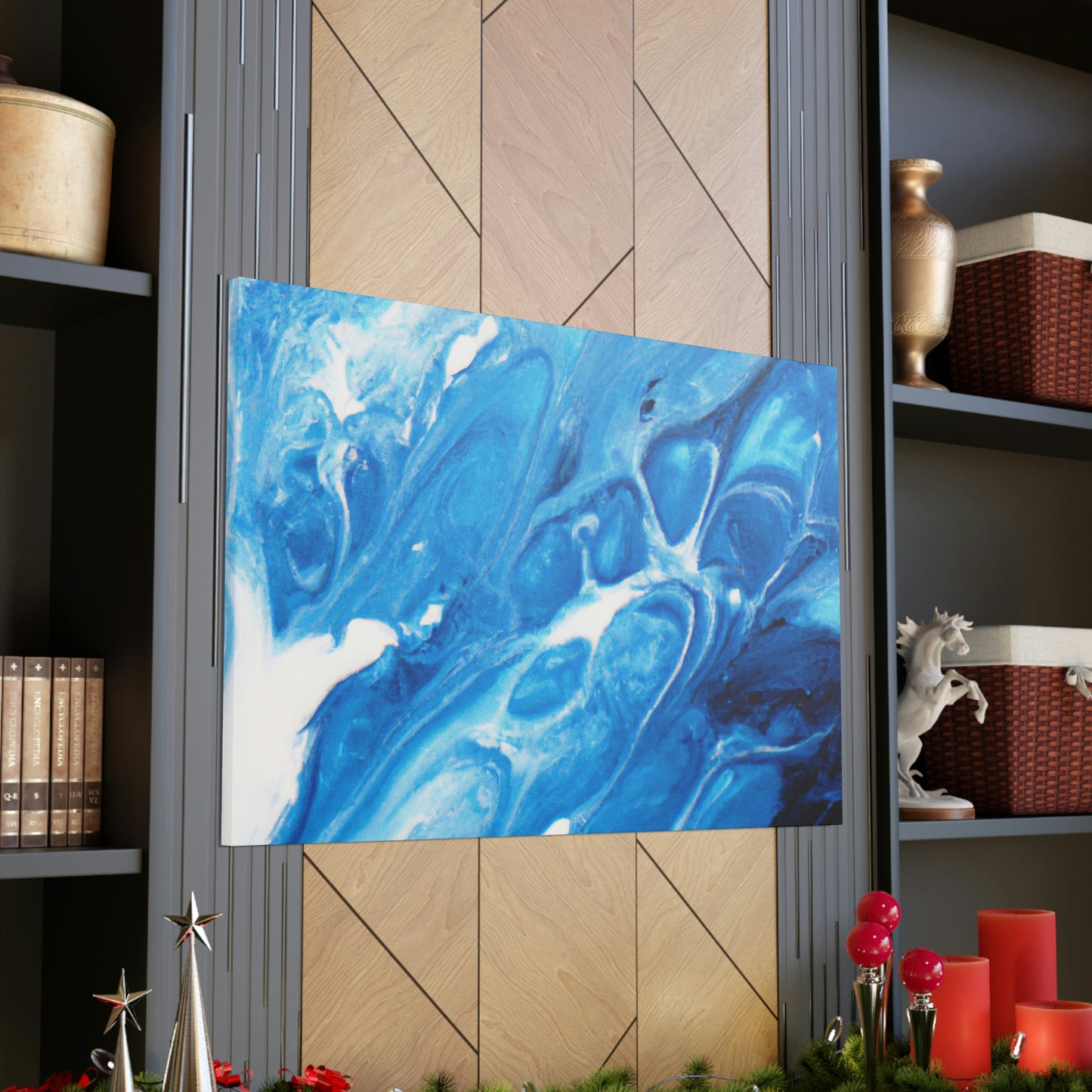 Blue Vapour. - Canvas