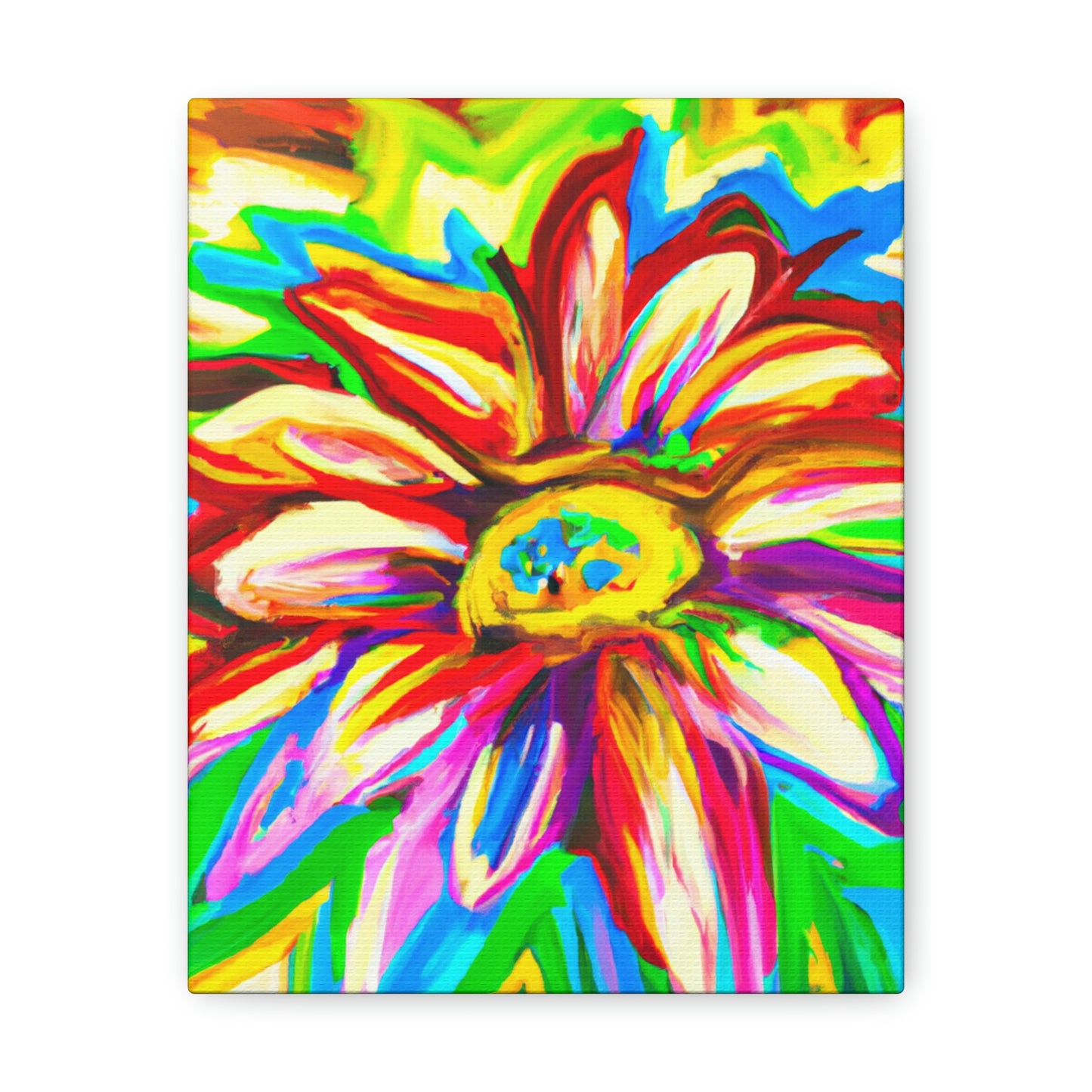 Vivid Floral Vibe. - Canvas