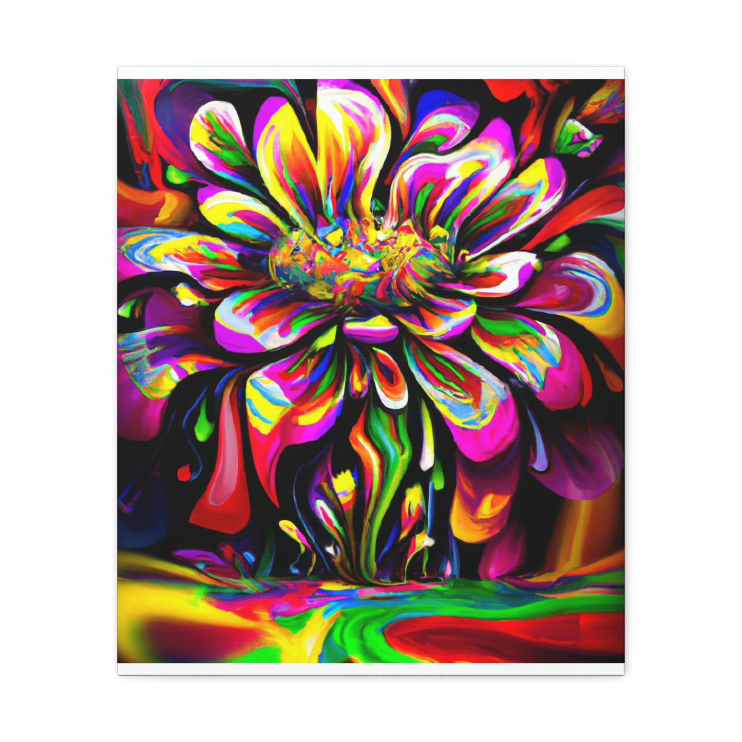 Groovy Bloom. - Canvas