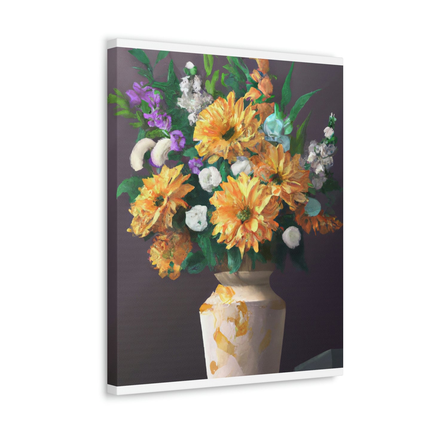 Vibrant Floral Dream - Canvas