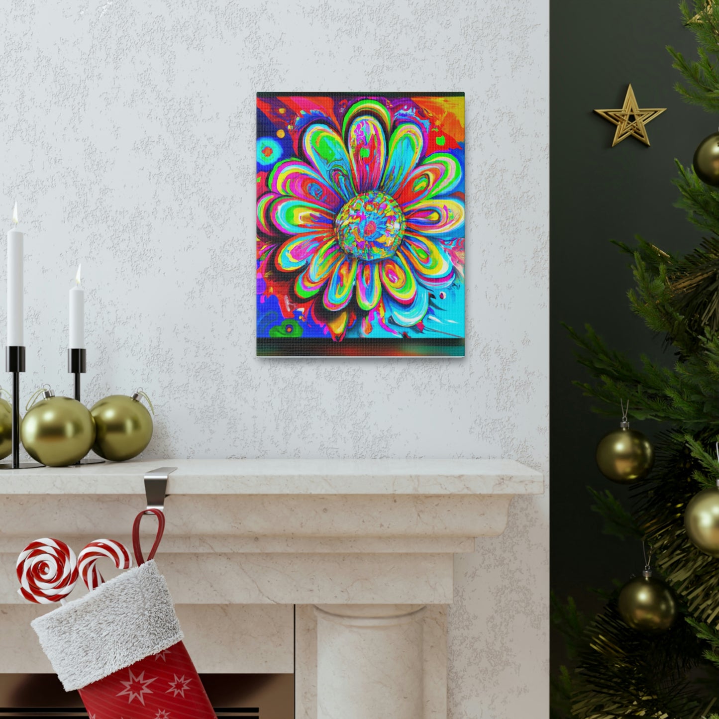 Vivid Bloom. - Canvas