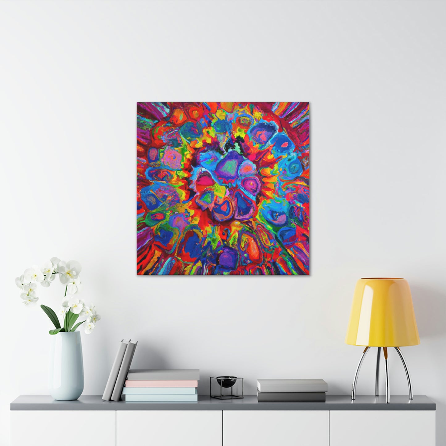 Trippy Floral. - Canvas