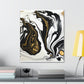 Ebony Gilded Flux - Canvas