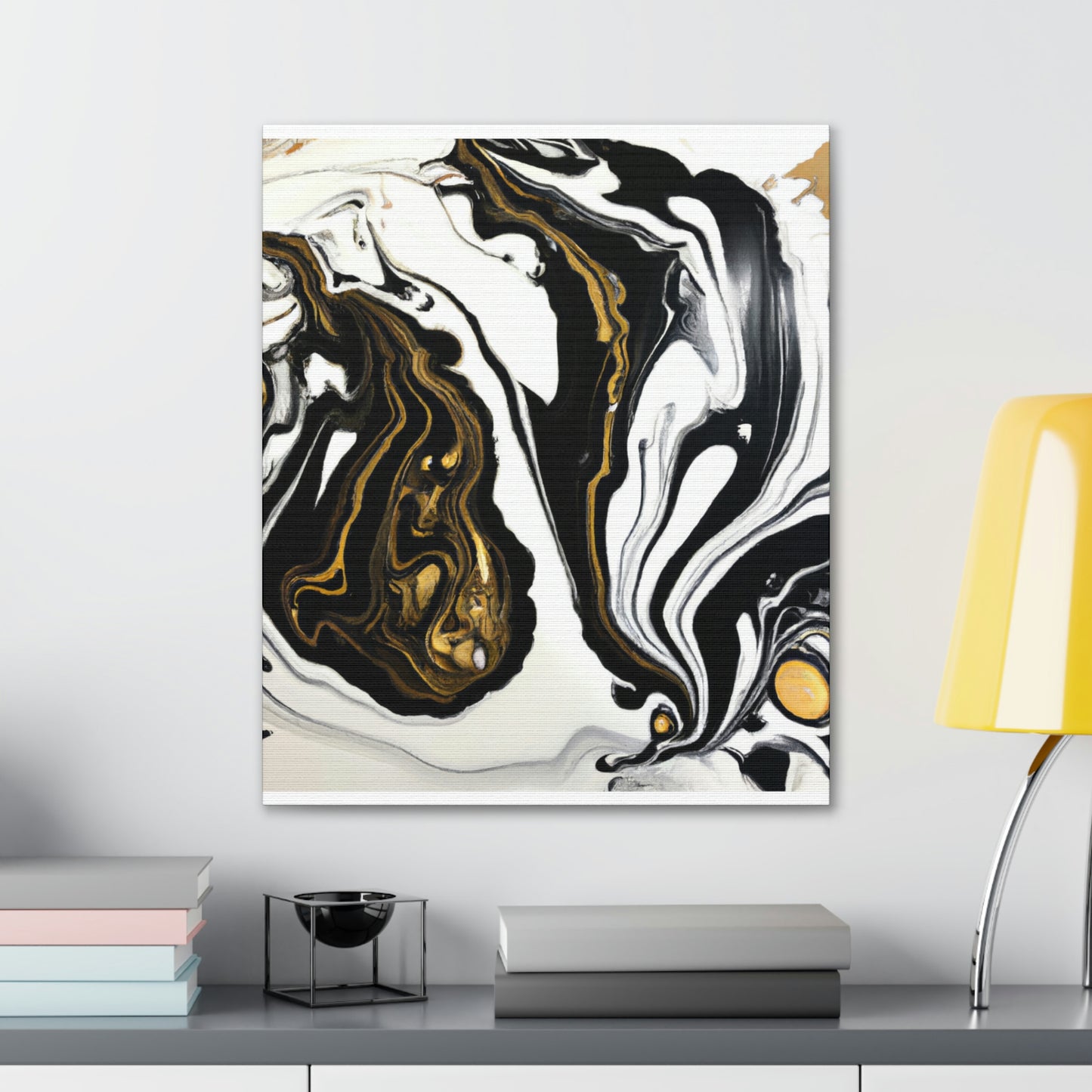 Ebony Gilded Flux - Canvas