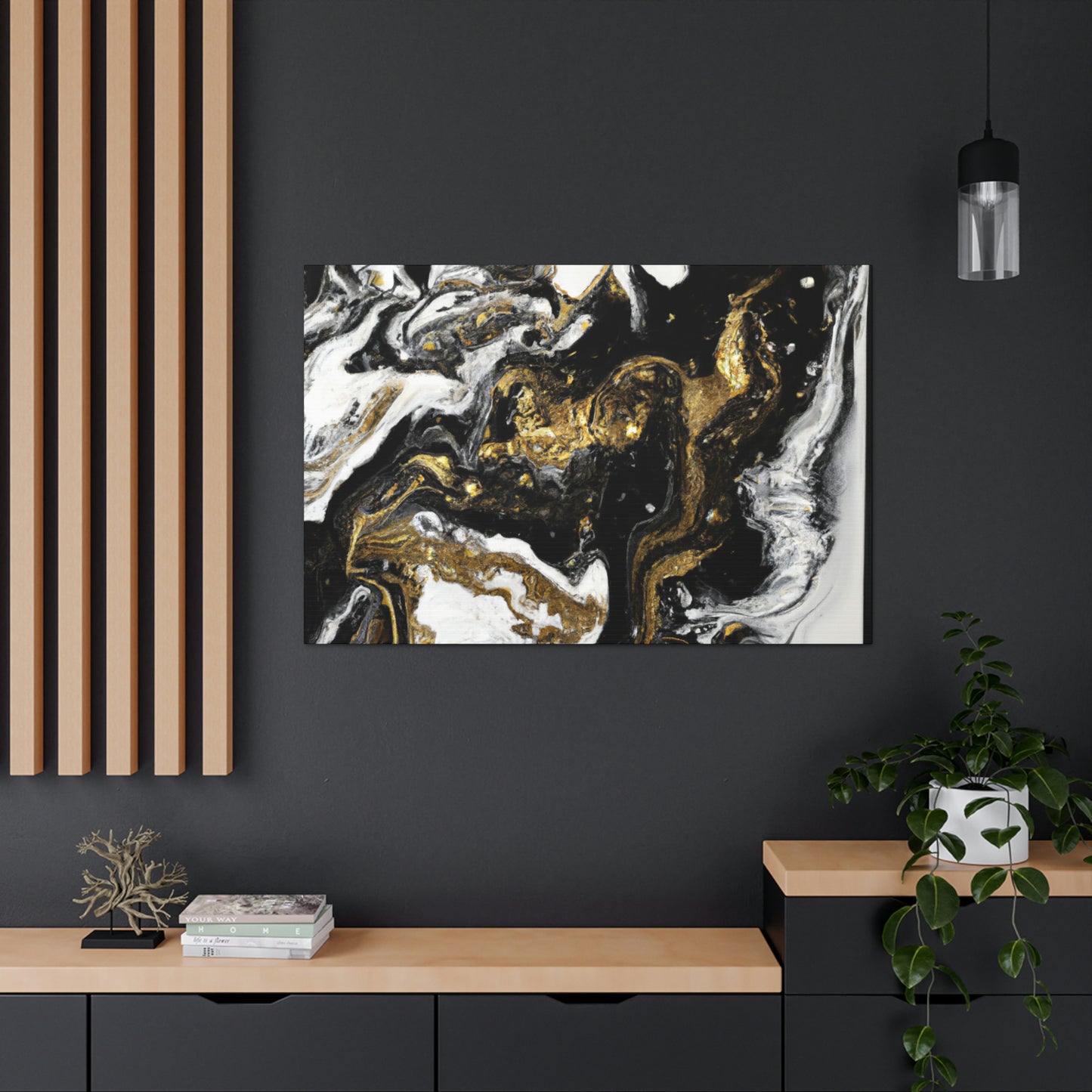 Gleaming Shadowscape. - Canvas