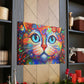 Floral Feline. - Canvas