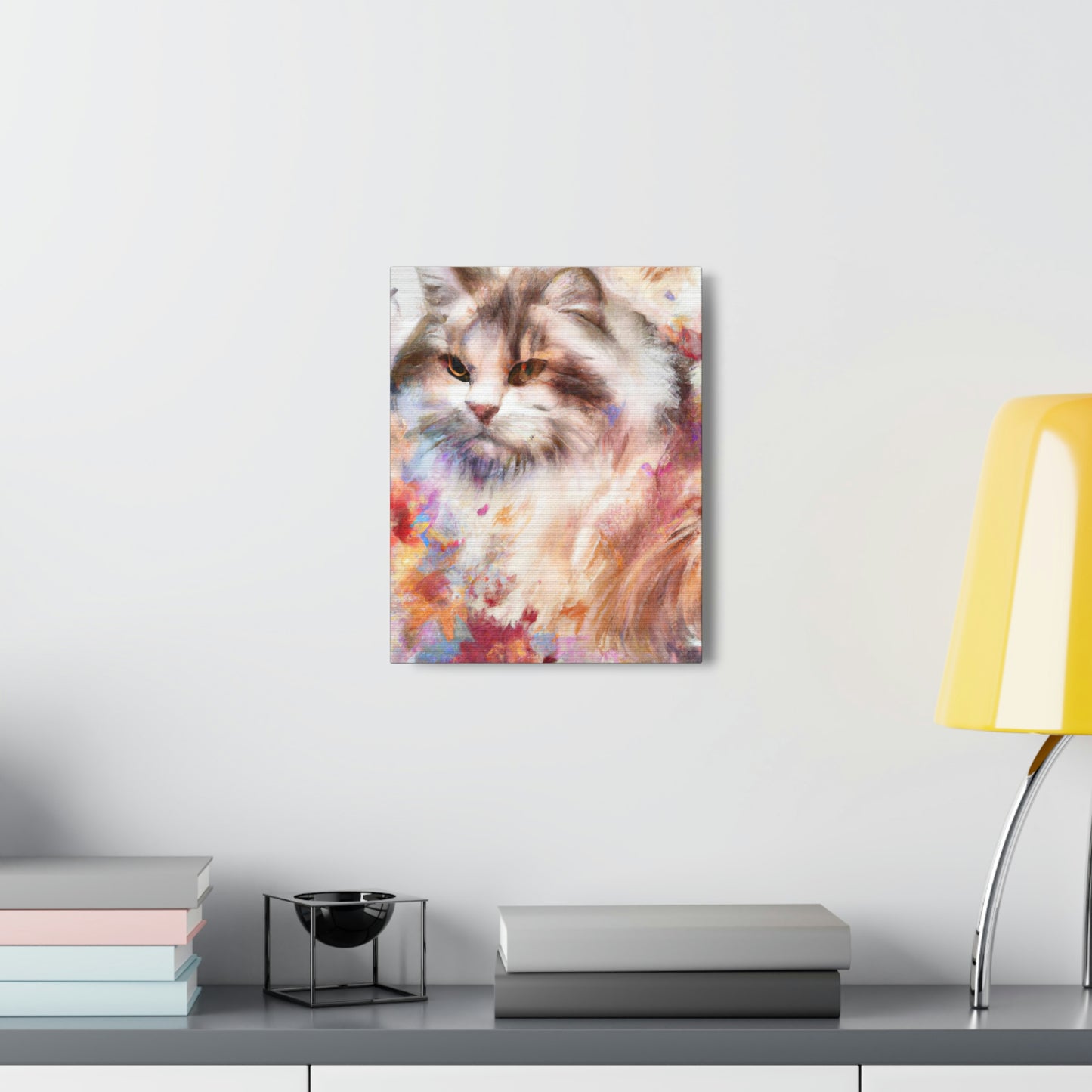 Feline Flora. - Canvas