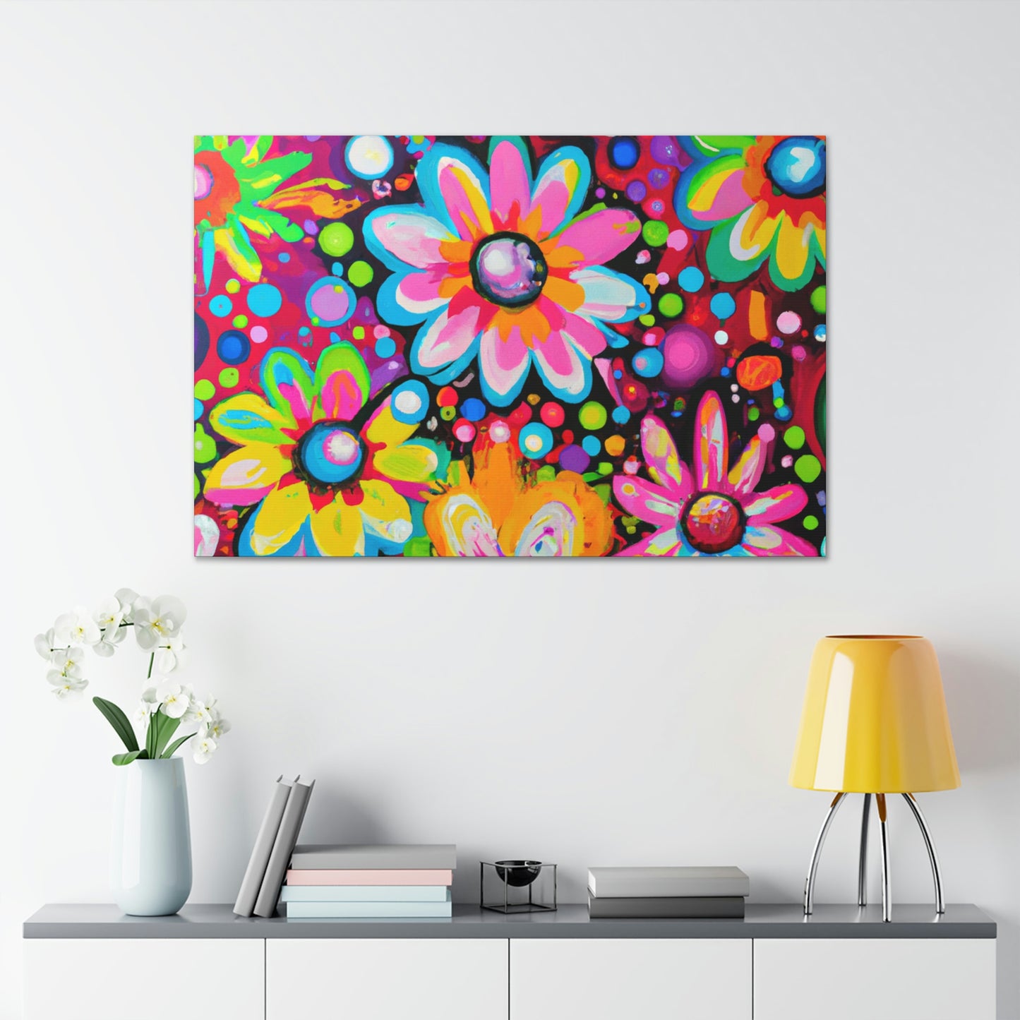 Vibrant Bloom. - Canvas