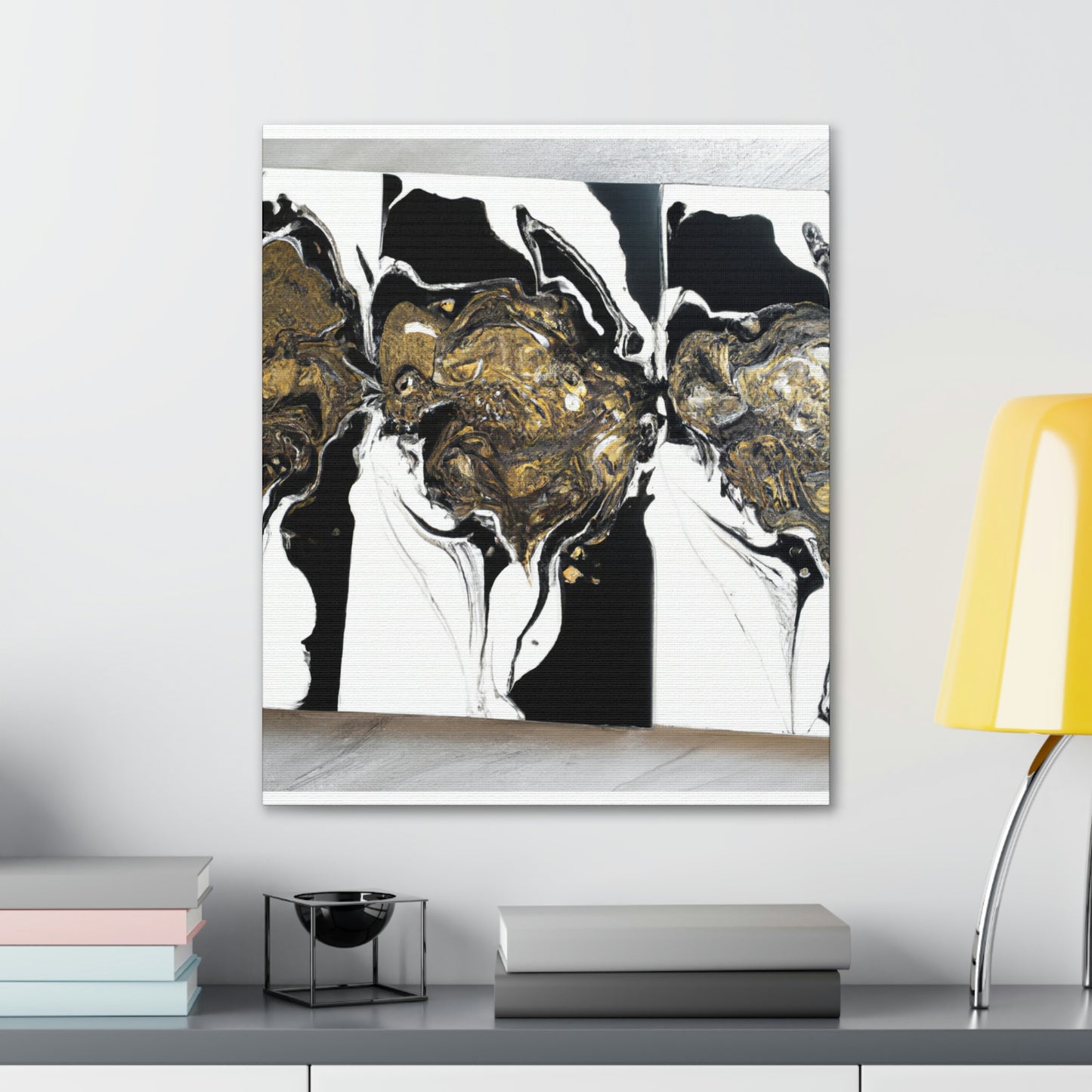 Cosmic Glitter Flow. - Canvas