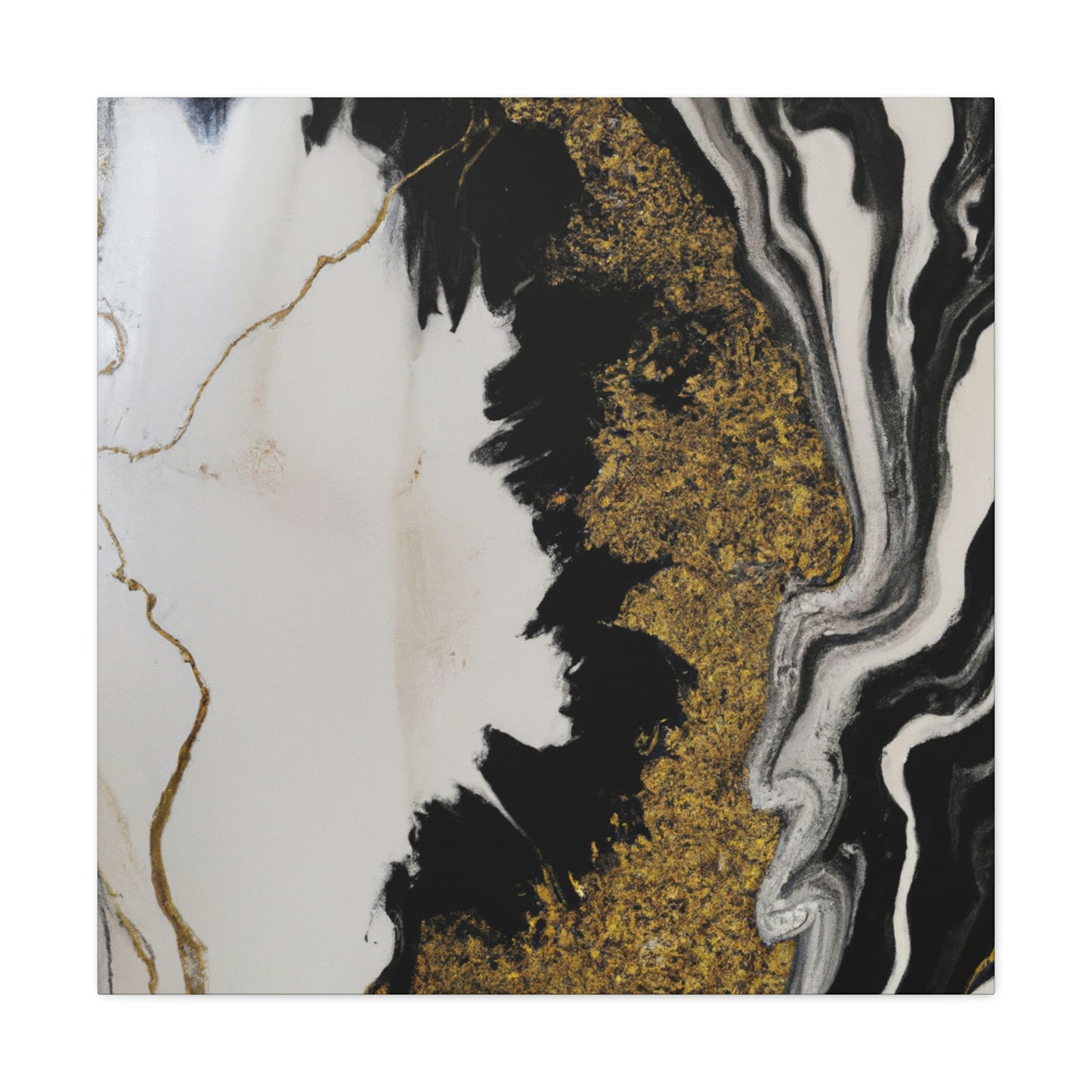 Golden Fusion Art - Canvas