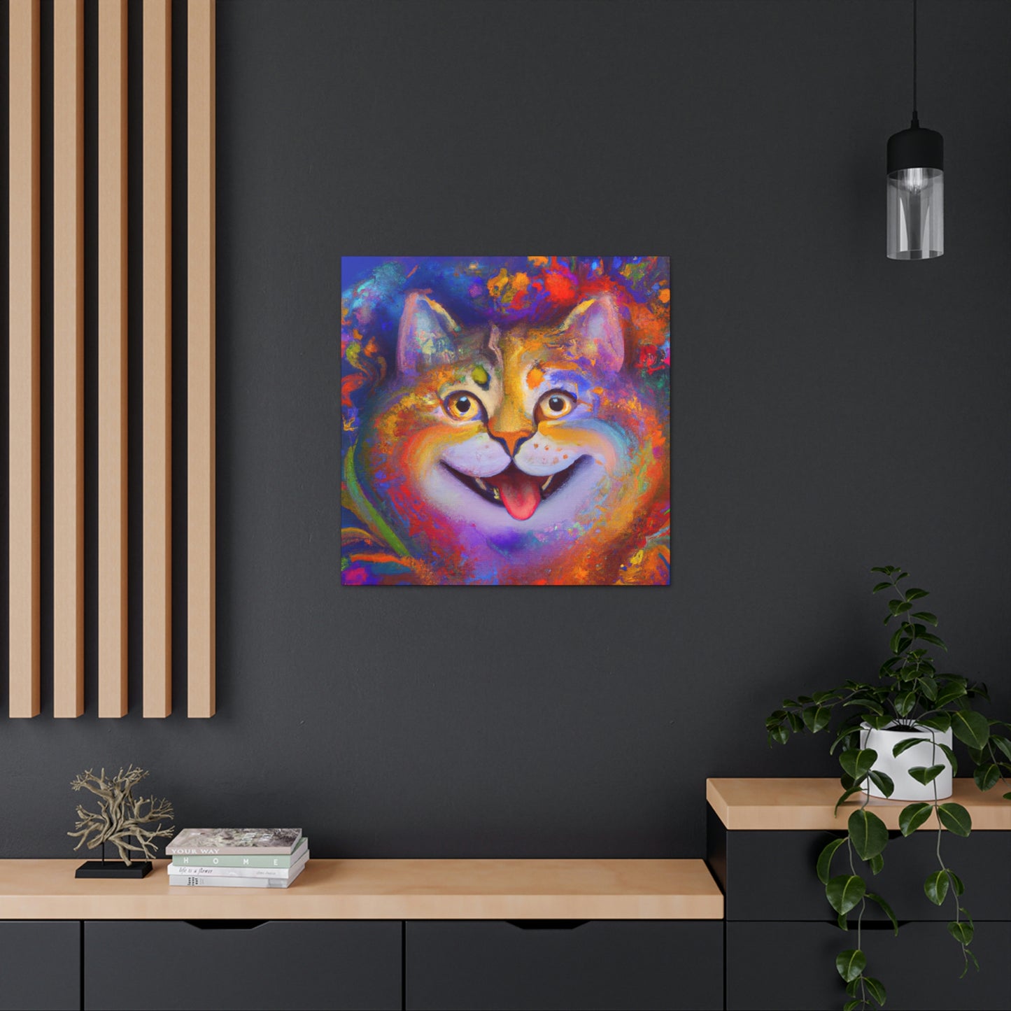 Vivid Feline. - Canvas